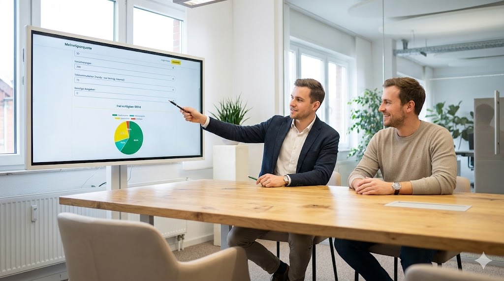 Beratungssituation im modernen Büro